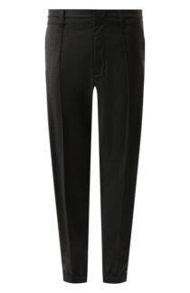 Джоггеры из шерсти и вискозы Emporio Armani