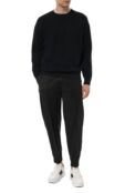 Джоггеры из шерсти и вискозы Emporio Armani 6D1PE9/1NVCZ фото 2