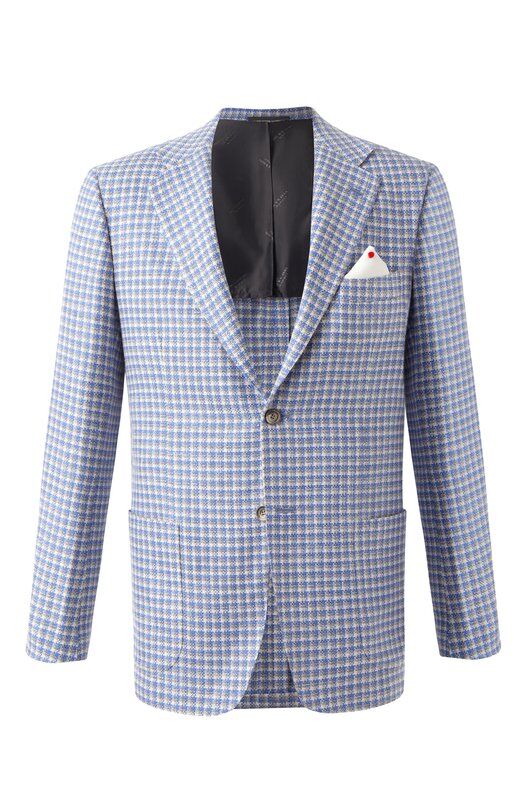 Пиджак из кашемира и шерсти Kiton UG81K0610E52 фото 1