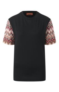 Футболка из хлопка и вискозы Missoni