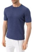 Футболка изо льна и хлопка Brunello Cucinelli M2L00340 фото 3