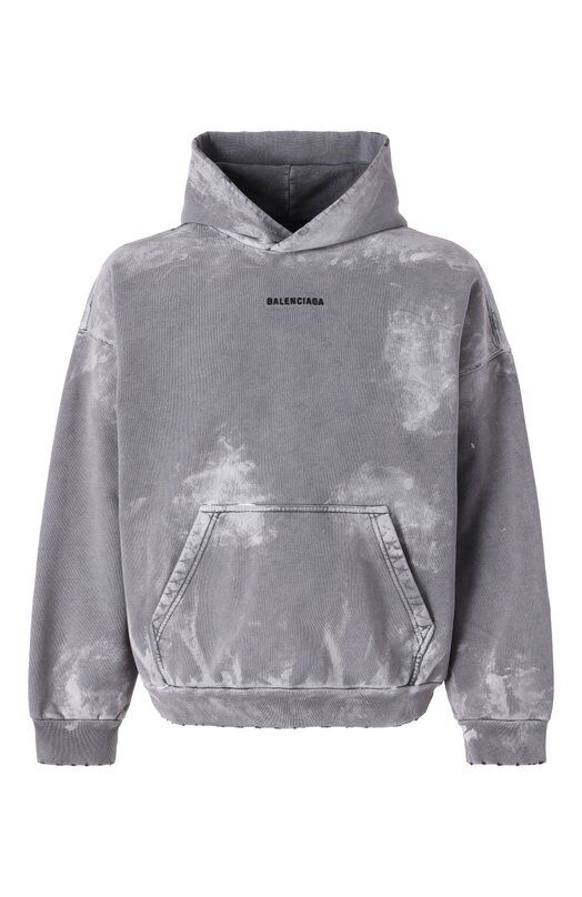 Хлопковое худи Balenciaga 767877/TRVI9 фото 1