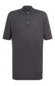 Поло из хлопка и шелка Zegna F786/UF341A9 фото 1