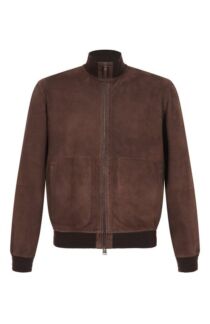 Замшевый бомбер Canali