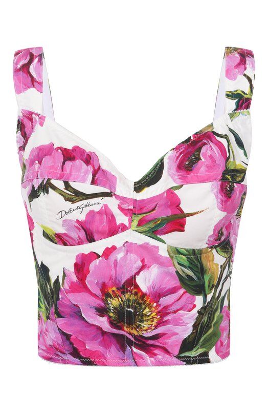 Хлопковый топ-бюстье Dolce & Gabbana F7W98T/HS5S3 фото 1