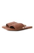 Кожаные шлепанцы Melissa Odabash WOVEN SLIDER CR фото 1