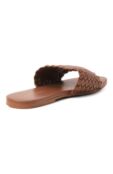 Кожаные шлепанцы Melissa Odabash WOVEN SLIDER CR фото 5