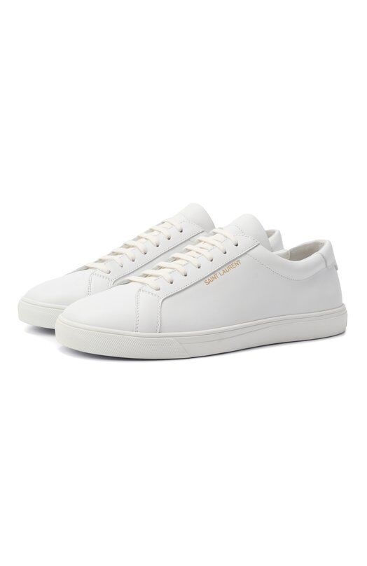 Кожаные кеды Andy Saint Laurent 606833/0M500 фото 1