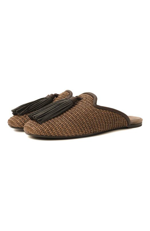 Текстильные сабо Brunello Cucinelli MZ39C2938 фото 1
