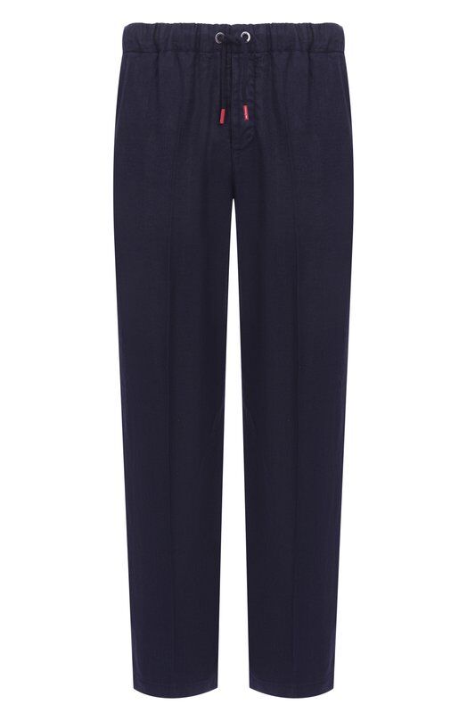 Брюки изо льна и хлопка Kiton UPR003LK0636F19 фото 1