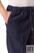 Брюки изо льна и хлопка Kiton UPR003LK0636F19 фото 5