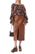 Кожаные босоножки Maxime Chloé CHC25U10GLU фото 2