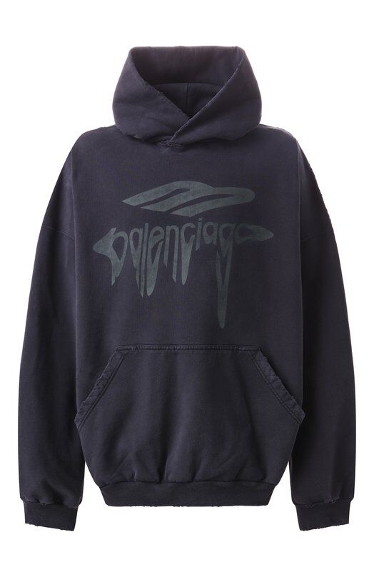 Хлопковое худи Balenciaga 803265/TRVS9 фото 1