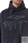 Хлопковое худи Balenciaga 803265/TRVS9 фото 5