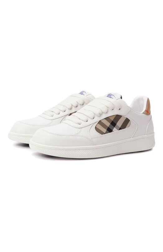 Комбинированные кеды Terrace Burberry 8108649 фото 1