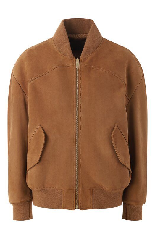 Замшевый бомбер MVST SUEDE LEATHER B0MBER фото 1