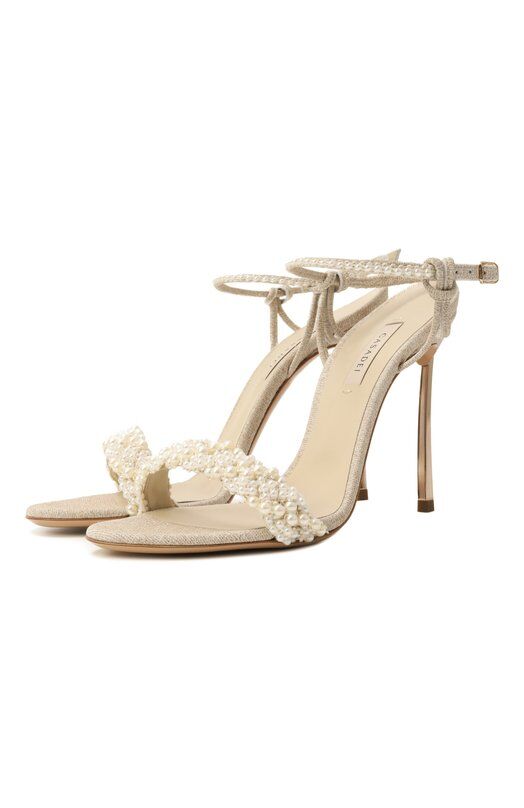 Кожаные босоножки Pearlsway Blade100 Casadei 1L376J100M/C2785 фото 1