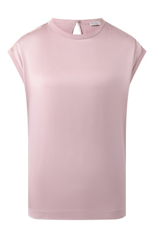 Шелковый топ Brunello Cucinelli MPC59EH500 фото 1