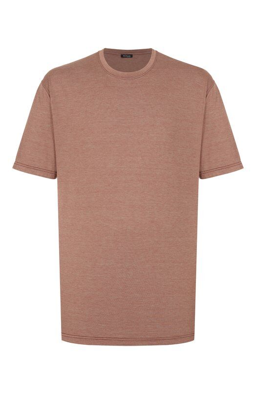 Футболка из шелка и хлопка Kiton UMK063204 фото 1