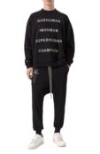 Хлопковый свитшот Rick Owens x Champion Rick Owens CM01E1669/CHFE фото 2