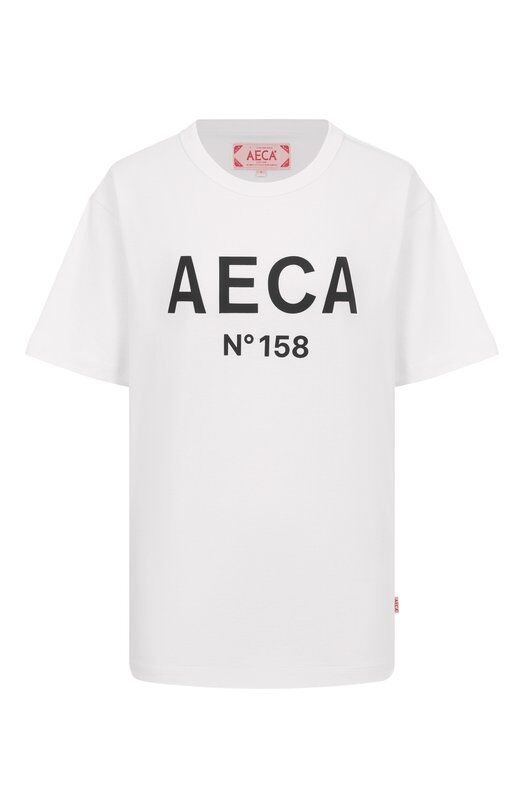 Хлопковая футболка AECA WHITE AWCMSSBBTTSST005A2.WHITE/BLACK (XL) фото 1