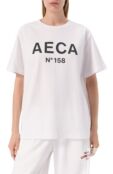Хлопковая футболка AECA WHITE AWCMSSBBTTSST005A2.WHITE/BLACK (XL) фото 3
