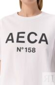 Хлопковая футболка AECA WHITE AWCMSSBBTTSST005A2.WHITE/BLACK (XL) фото 5