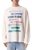 Хлопковый лонгслив We11done WD-TT1-22-848-U-WH фото 3