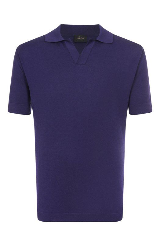 Поло из хлопка и шелка Brioni UMKC0L/PBK02 фото 1