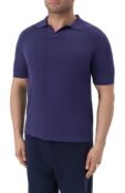 Поло из хлопка и шелка Brioni UMKC0L/PBK02 фото 3
