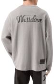 Хлопковый лонгслив We11done WD-TP4-20-712-U-GY фото 4