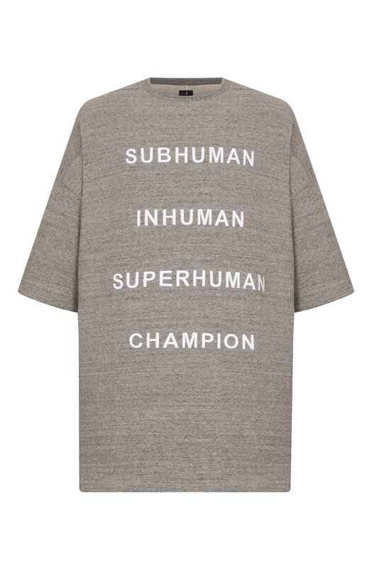 Хлопковая футболка Rick Owens x Champion Rick Owens CM01E1674/CHMJ фото 1