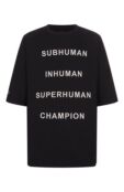 Хлопковая футболка Rick Owens x Champion Rick Owens CM01E1675/CHJG фото 1