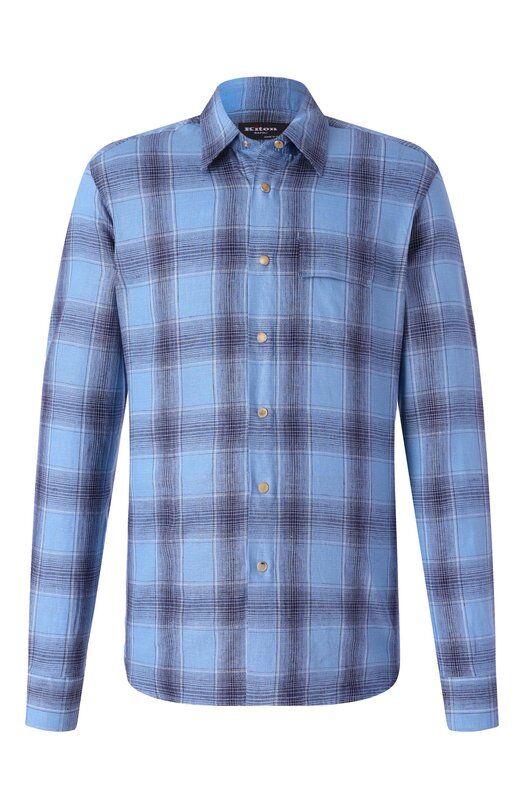 Льняная рубашка Kiton UMCBUBAH0926401_5XL-8XL фото 1