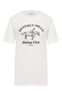 Хлопковая футболка Sporty and Rich