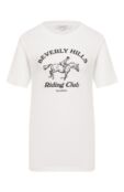 Хлопковая футболка Sporty and Rich T0089626255WH01 фото 1