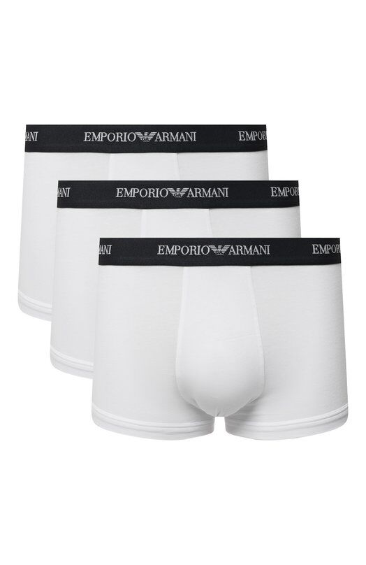 Комплект из трех хлопковых боксеров Emporio Armani 111357/CC717 фото 1