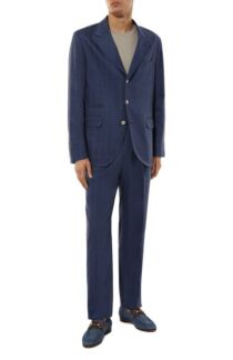 Костюм изо льна и шерсти Brunello Cucinelli