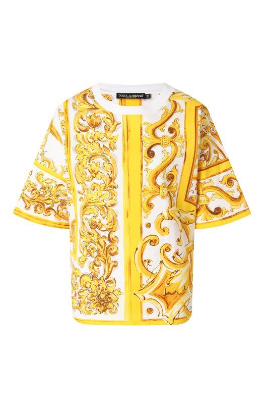 Хлопковая футболка Dolce & Gabbana F8U74T/II7EP фото 1