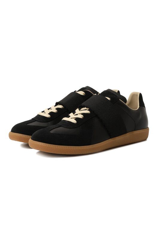 Кожаные кеды Replica Maison Margiela S97WS0078/P6843 фото 1