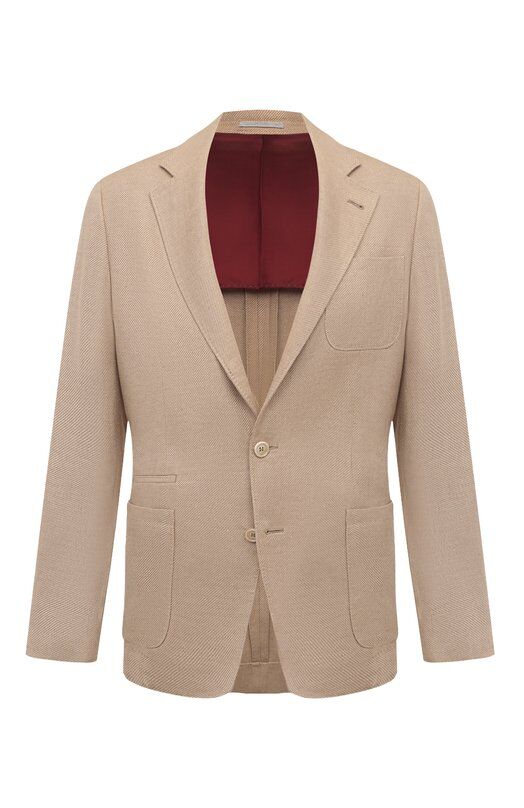 Пиджак изо льна и шерсти Brunello Cucinelli MW4827BND фото 1