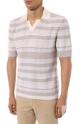 Поло из хлопка и шелка Zegna UDF63A7/C32 фото 3