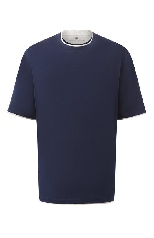 Хлопковая футболка Brunello Cucinelli M0B137427W фото 1