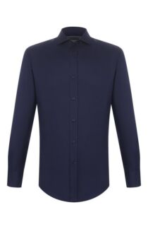 Хлопковая сорочка Brunello Cucinelli