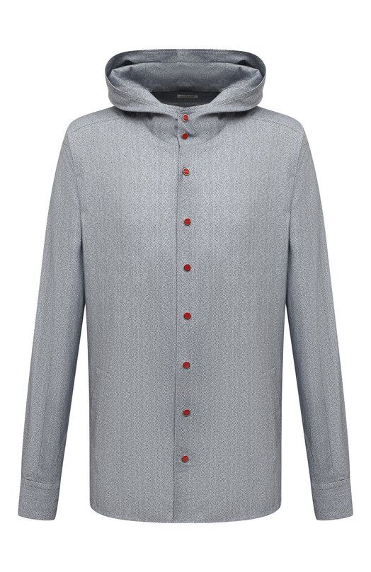 Хлопковая рубашка Kiton UMCMARH0908601 фото 1