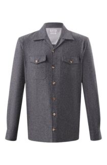 Шерстяная куртка-рубашка Brunello Cucinelli
