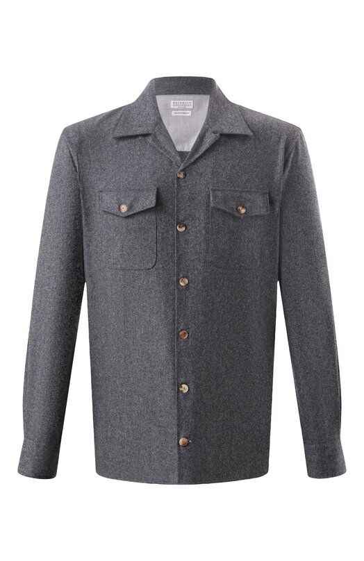 Шерстяная куртка-рубашка Brunello Cucinelli M038P0710 фото 1