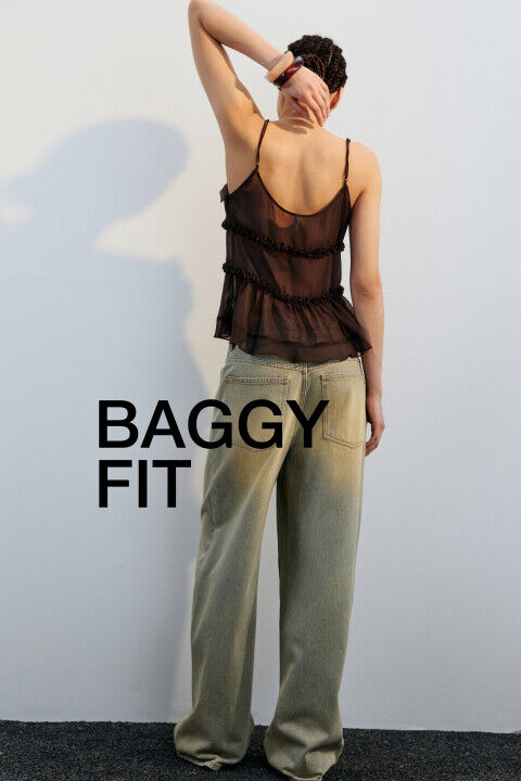 Джинсы baggy fit с тинтованным окрашиванием befree 4680704236835 фото 1