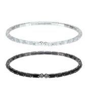 Женские браслеты (набор 2 шт.) EKONIKA EN40808-silver-black-25S фото 1