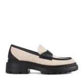 Женские демисезонные лоферы EKONIKA EN00750CN-02-beige-black-24L фото 1